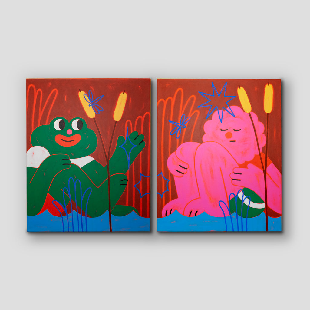 Ele Zissou - By the Water Diptych