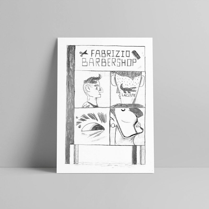 Bruno Lisboa - Fabrizio Barbershop - Circus Network Street Art and Illustration