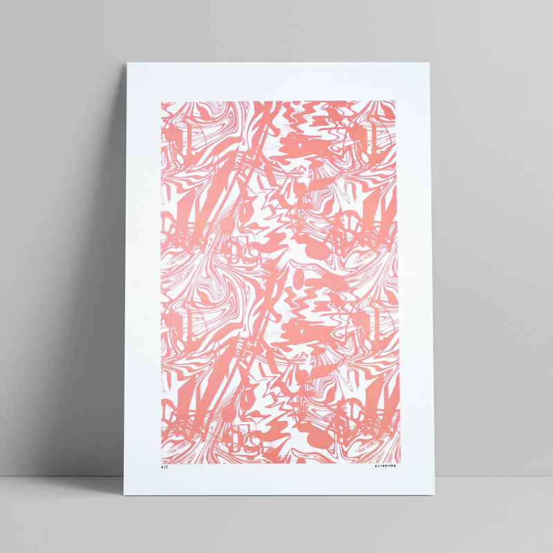 Elleonor - Optical 3 (Salmão e branco) - Circus Network Street Art and Illustration