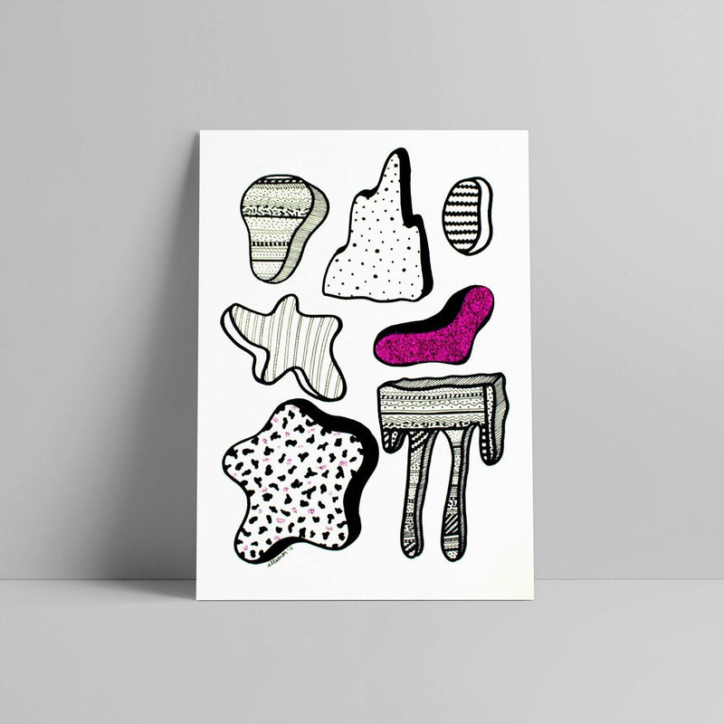 Elleonor - Glitter Rosa I - Circus Network Street Art and Illustration