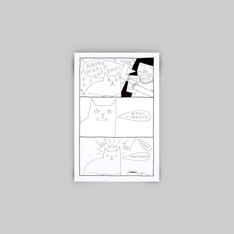 Lara Luís - Happy World Cat Day! - Circus Network Street Art and Illustration