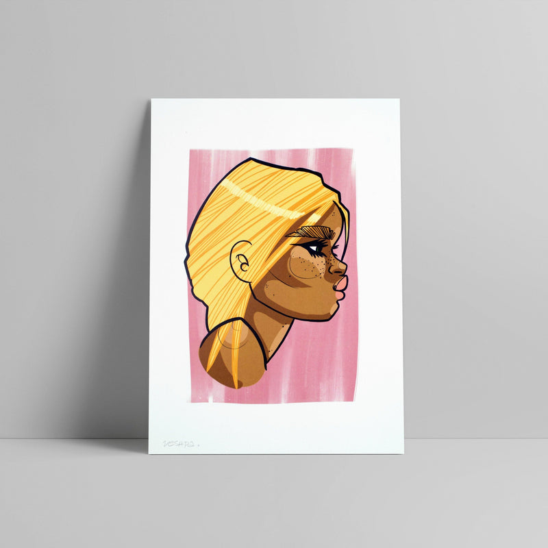 Veshpa - Amarelo Rapariga - Circus Network Street Art and Illustration