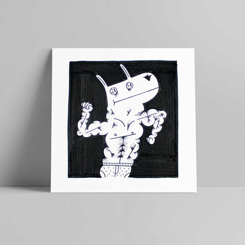 Chei Krew - Girafa Musculada - Circus Network Street Art and Illustration