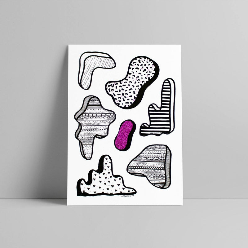 Elleonor - Glitter Rosa II - Circus Network Street Art and Illustration