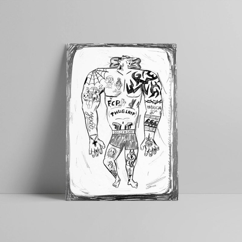 Bruno Lisboa - Thug Laif Guna - Circus Network Street Art and Illustration