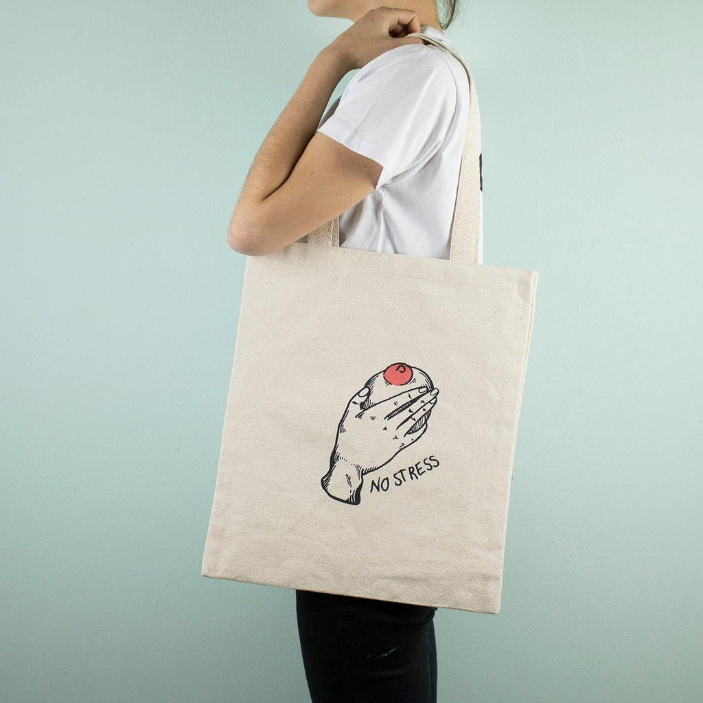 Cara Trancada - No stress - Tote-bag - Circus Network Street Art and Illustration