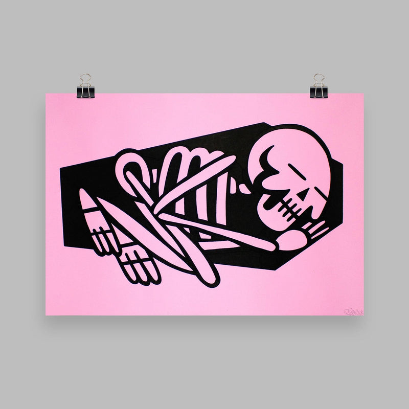 45RPM - Sleep when you're dead or in bed - Circus Network Street Art and Illustration