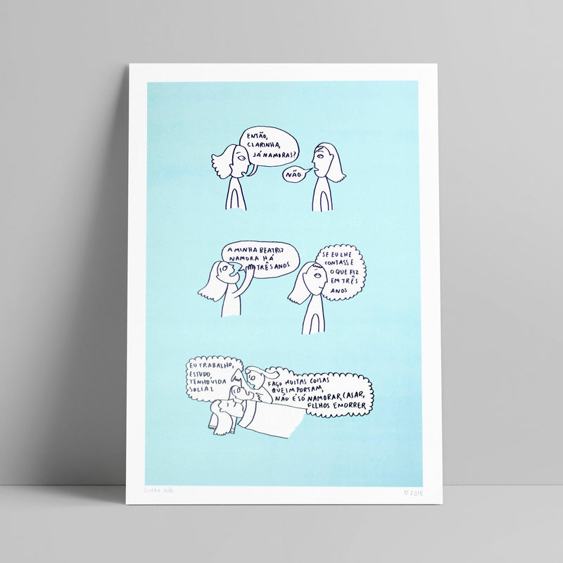 Clara Não - Tres anos - Circus Network Street Art and Illustration