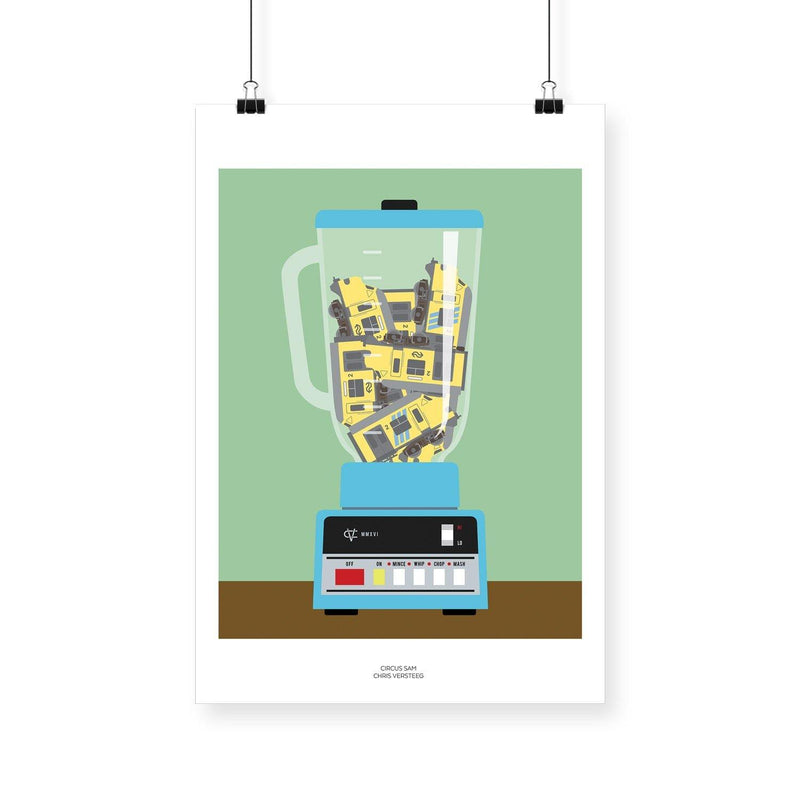 Sam - Chris Versteeg - Circus Network Street Art and Illustration in Porto Portugal