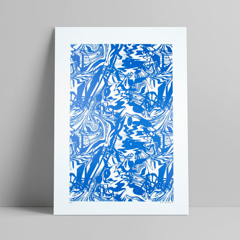 Elleonor - Optical 4 (azul e branco) - Circus Network Street Art and Illustration