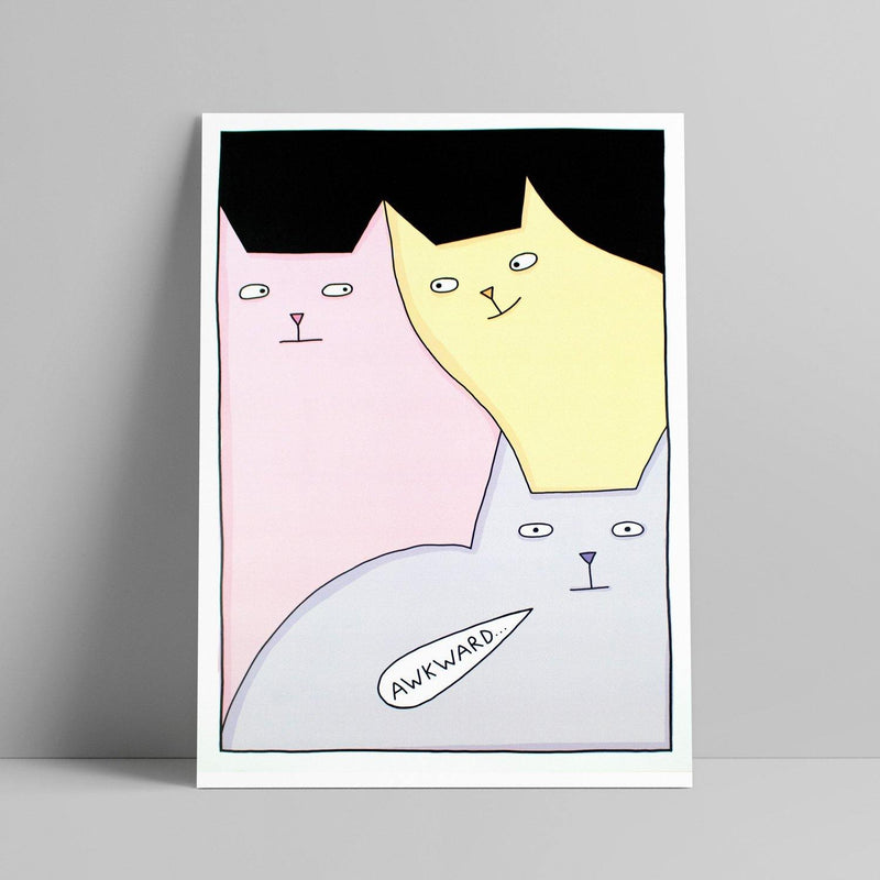 Lara Luís - Awkward... - Circus Network Street Art and Illustration