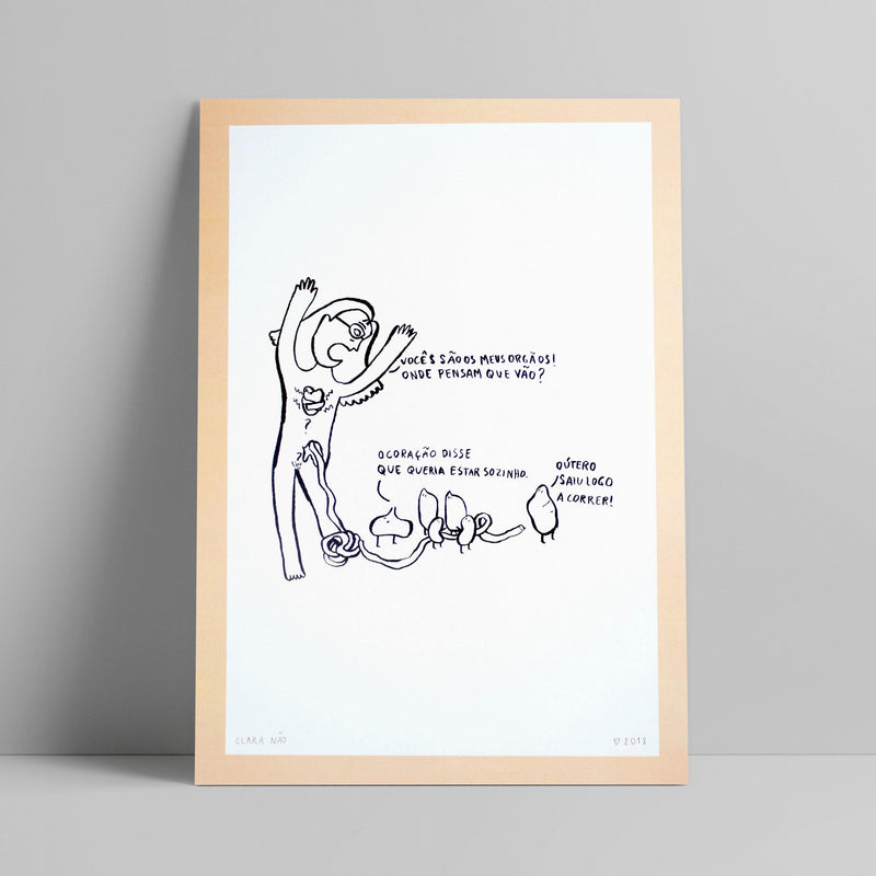 Clara Não - Coração Sozinho - Circus Network Street Art and Illustration