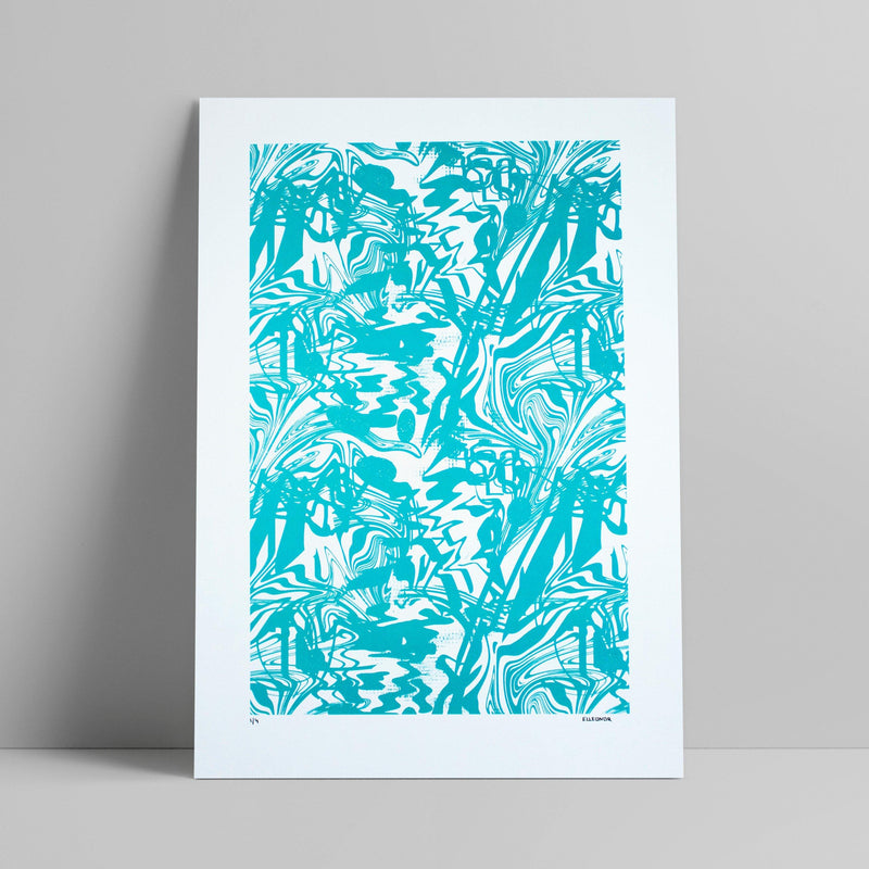 Elleonor - Optical 2 (esmeralda e branco) - Circus Network Street Art and Illustration