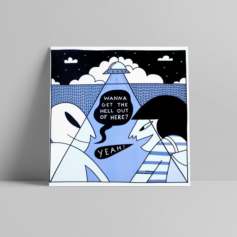 Lara Luís - Wanna get the hell out - Circus Network Street Art and Illustration