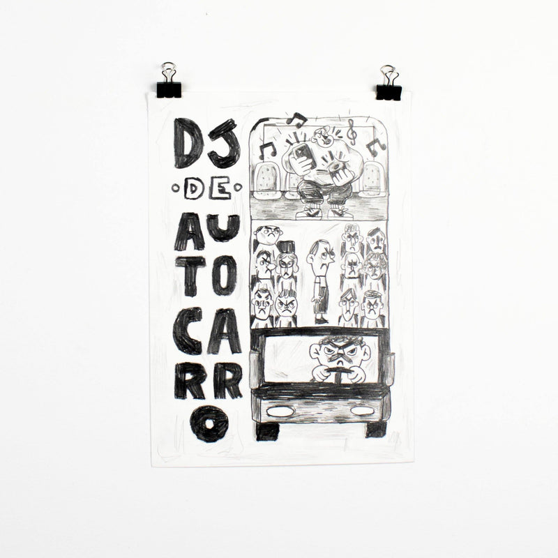 Bruno Lisboa - DJ de Autocarro - Circus Network Street Art and Illustration