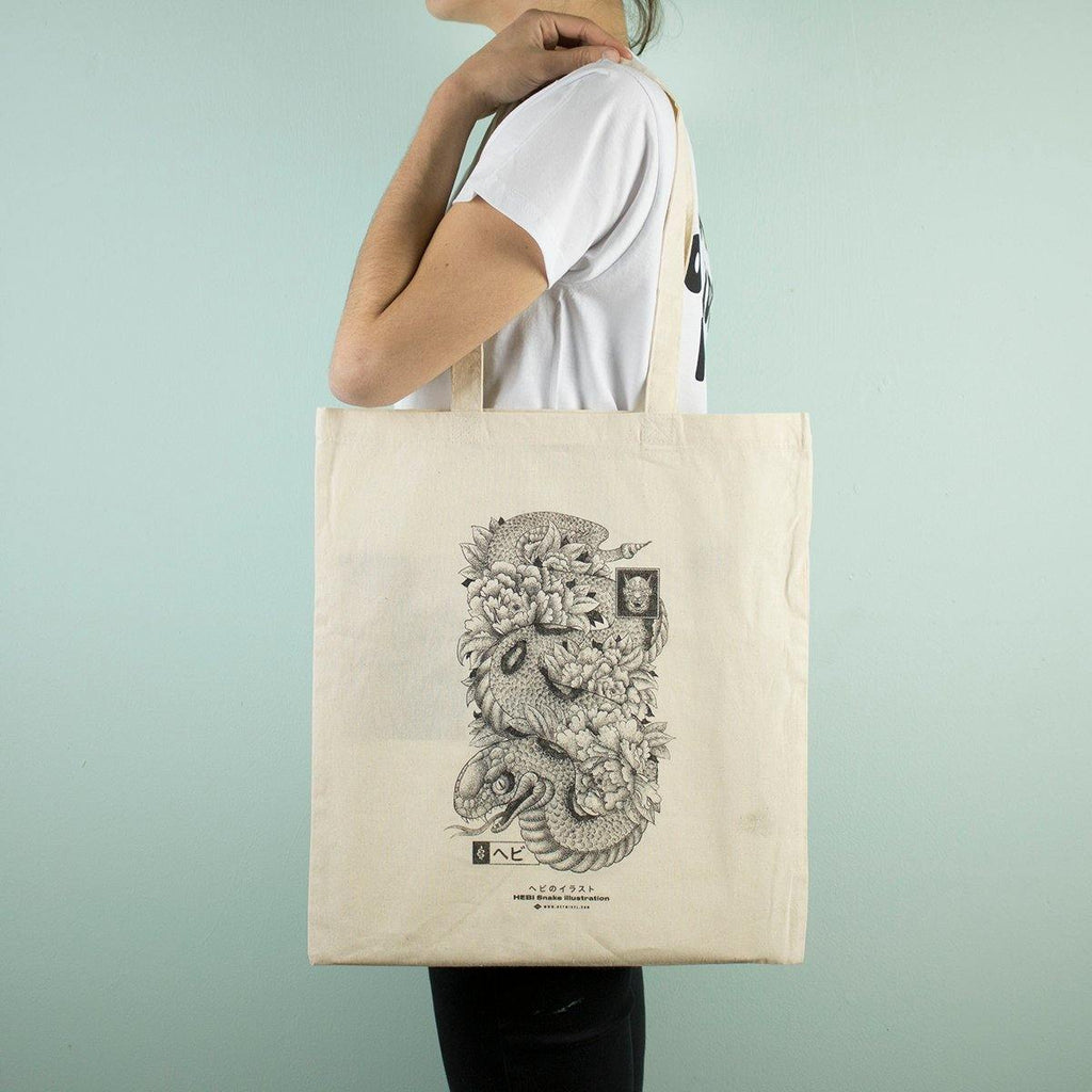 Heymikel - Snake - Tote-bag - Circus Network Street Art and Illustration