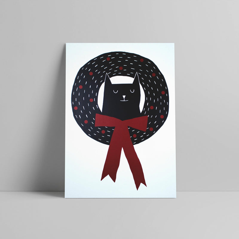 Lara Luís - Christmas Cat - Circus Network Street Art and Illustration