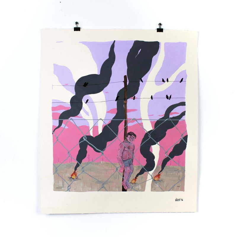 O medo e a ansiedade de um dia ser morto acendiam o desejo de me matar - Circus Network Street Art and Illustration in Porto Portugal