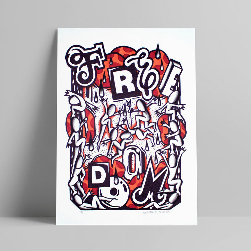 The Caver - Freedom - Circus Network Street Art and Illustration