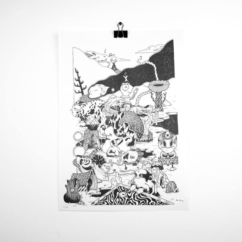 Risografia - Andy Calabozo - Circus Network Street Art and Illustration in Porto Portugal