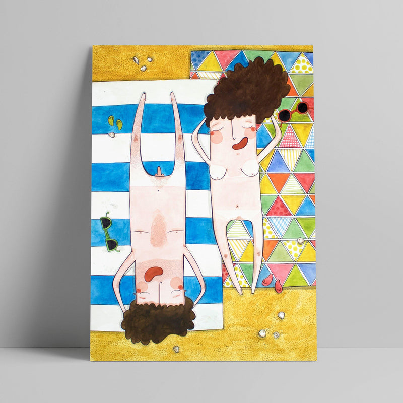 Rafaela Rodrigues - Pessoas na Praia - Circus Network Street Art and Illustration