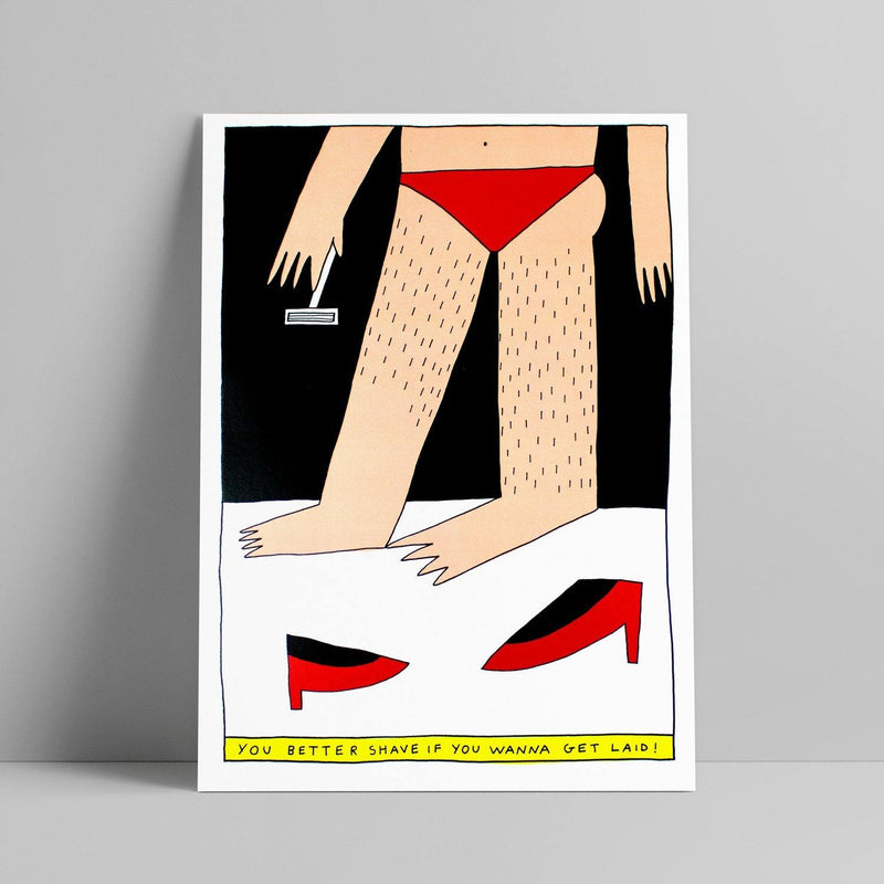 Lara Luís - You Better Shave - Circus Network Street Art and Illustration