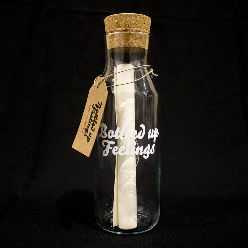 Bottle of Bottled Up Feelings - Circus Network Street Art and Illustration in Porto Portugal