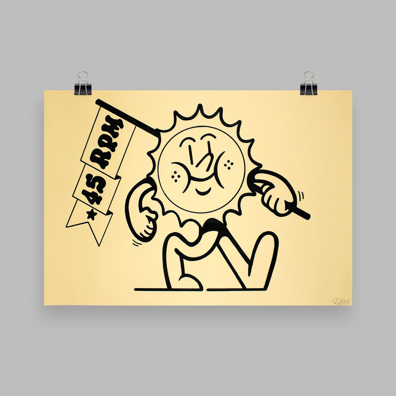 45RPM - Sun's Out, Guns Out - Circus Network Street Art and Illustration