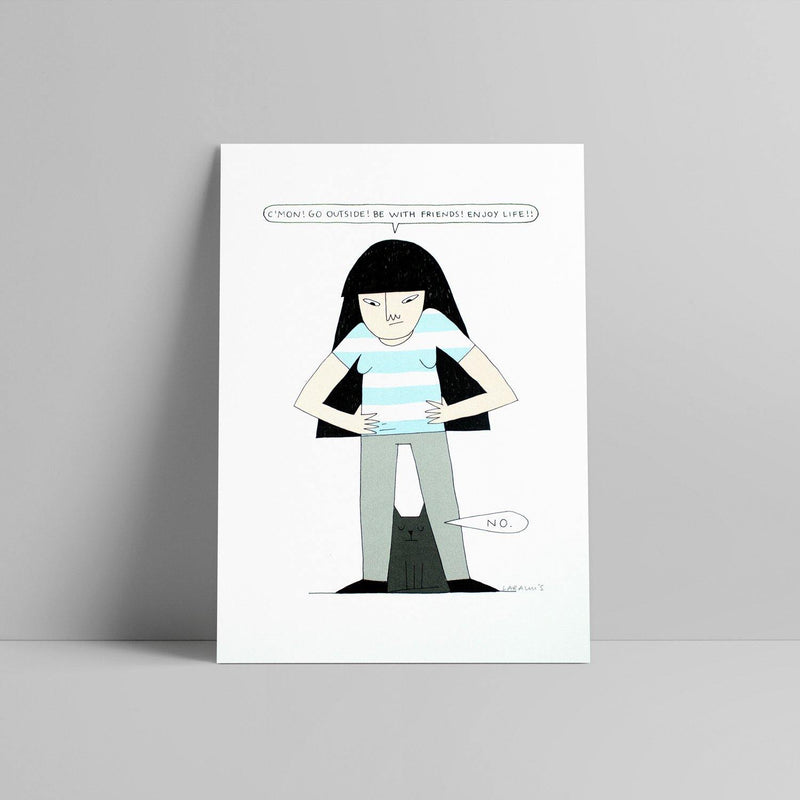 Lara Luís - C'Mon! Go Outside! - Circus Network Street Art and Illustration