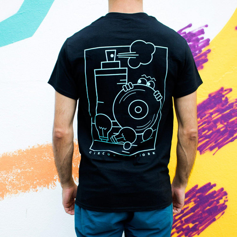 Circus Network - 7 Years Anniversary T-shirt Blue - Circus Network Street Art and Illustration