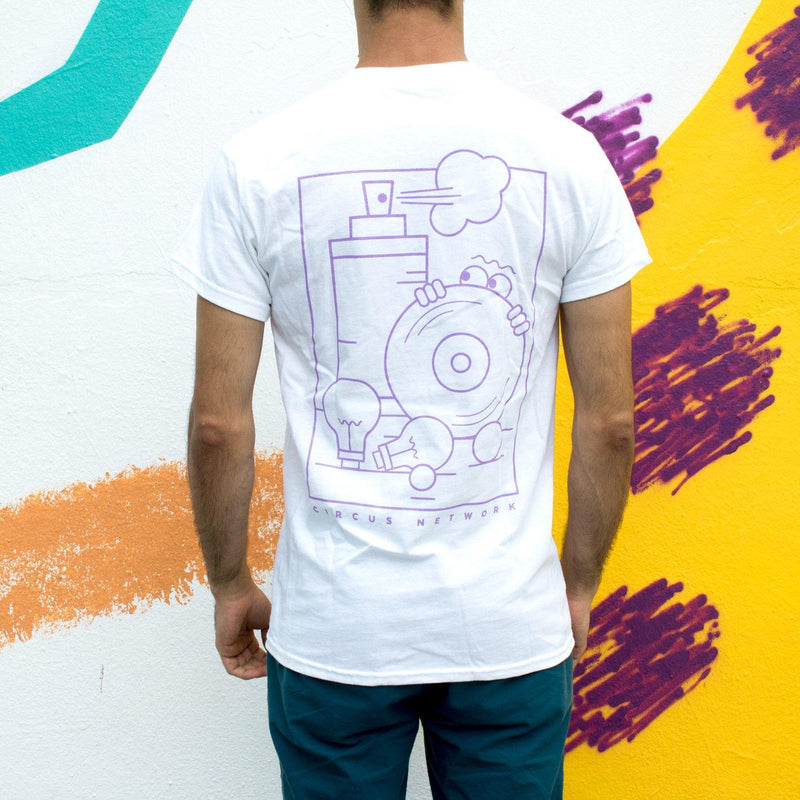 Circus Network - 7 Years Anniversary T-shirt Purple - Circus Network Street Art and Illustration